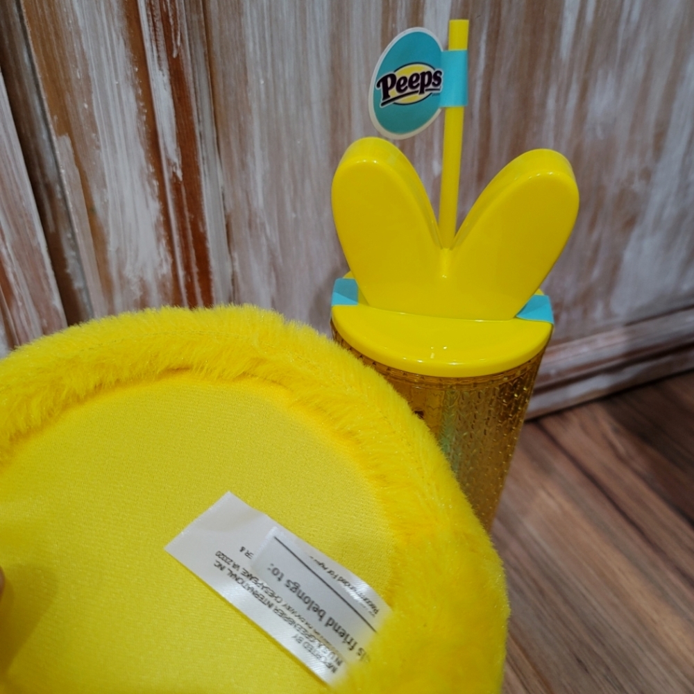 NWT PEEPS Treat Basket and Grid Tumbler Bundle - Picture 9 of 10